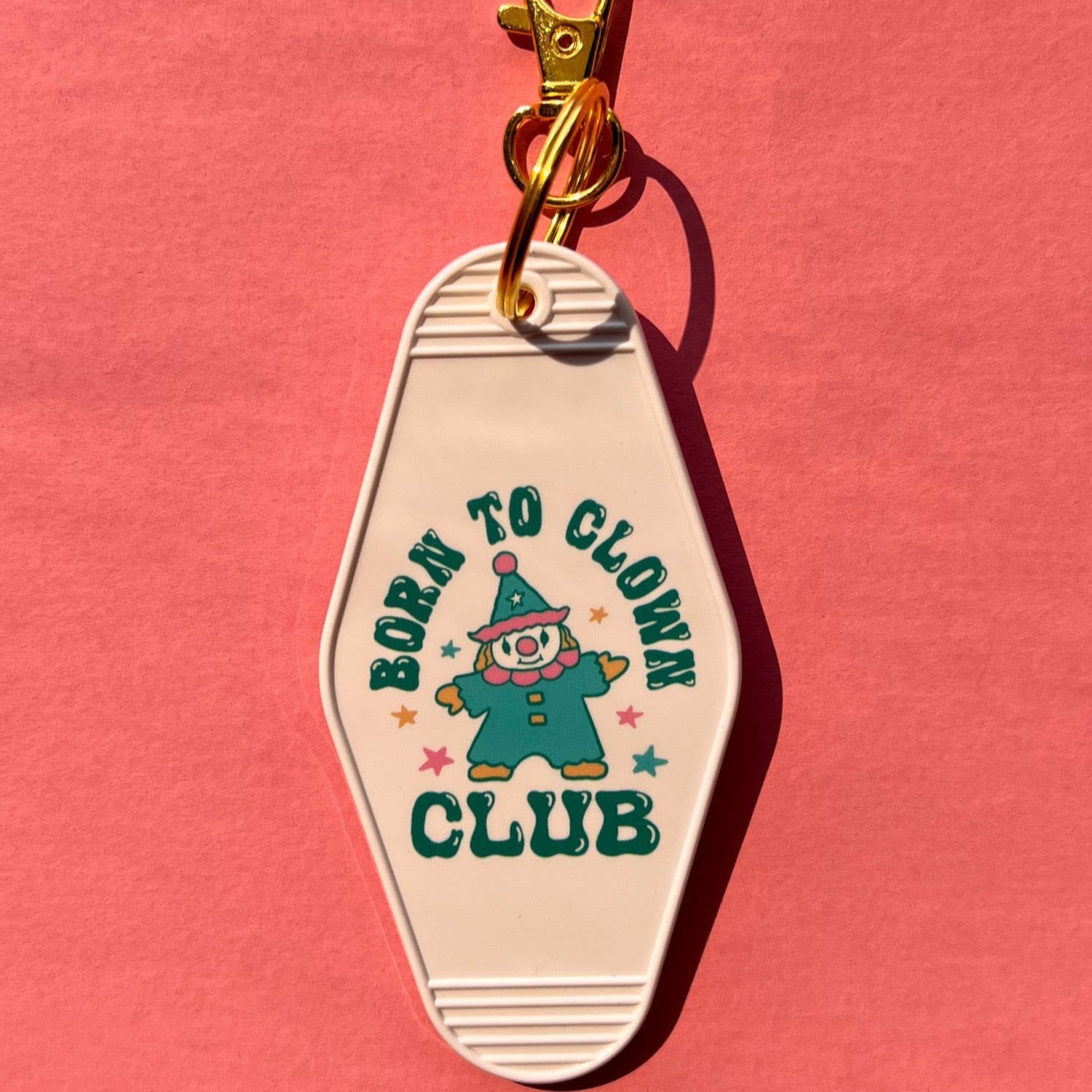 Born To Clown Club Motel Keychain