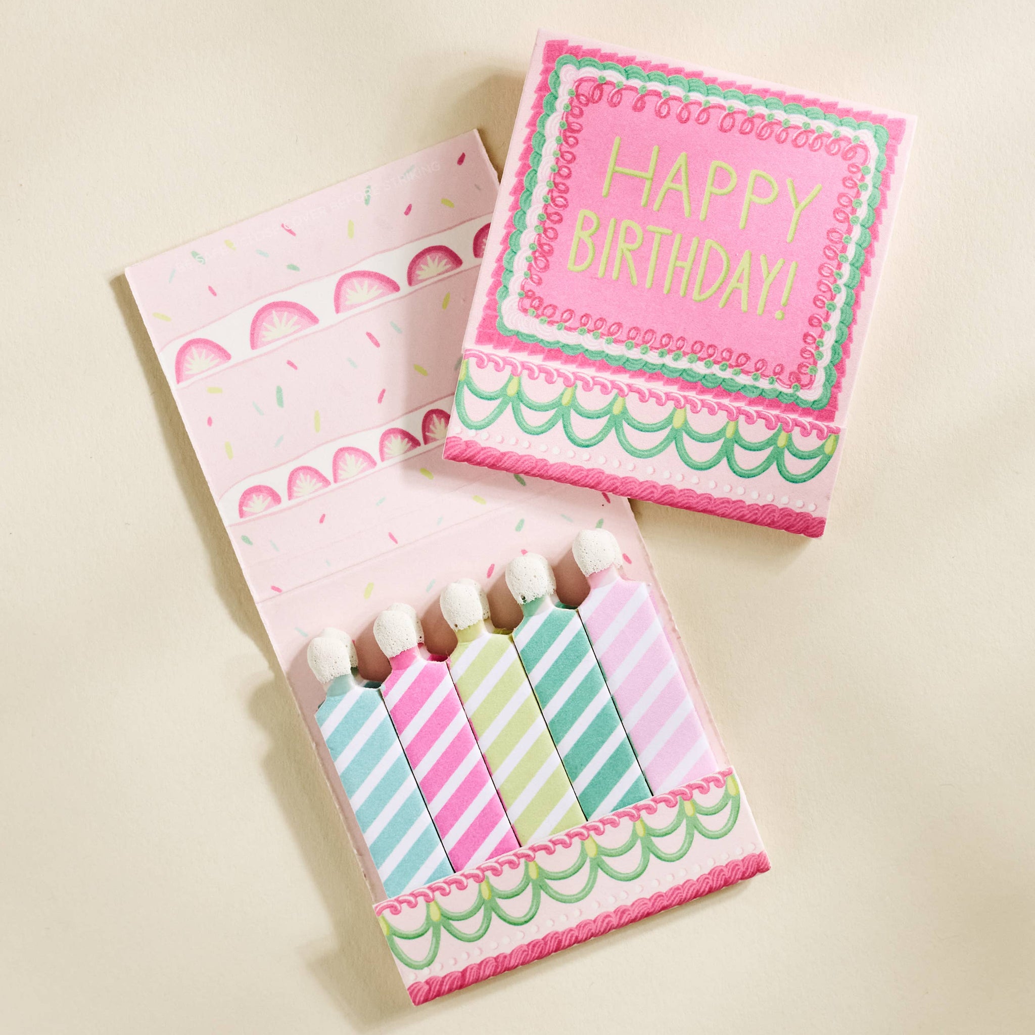 Happy Birthday Vintage Cake Matchbooks
