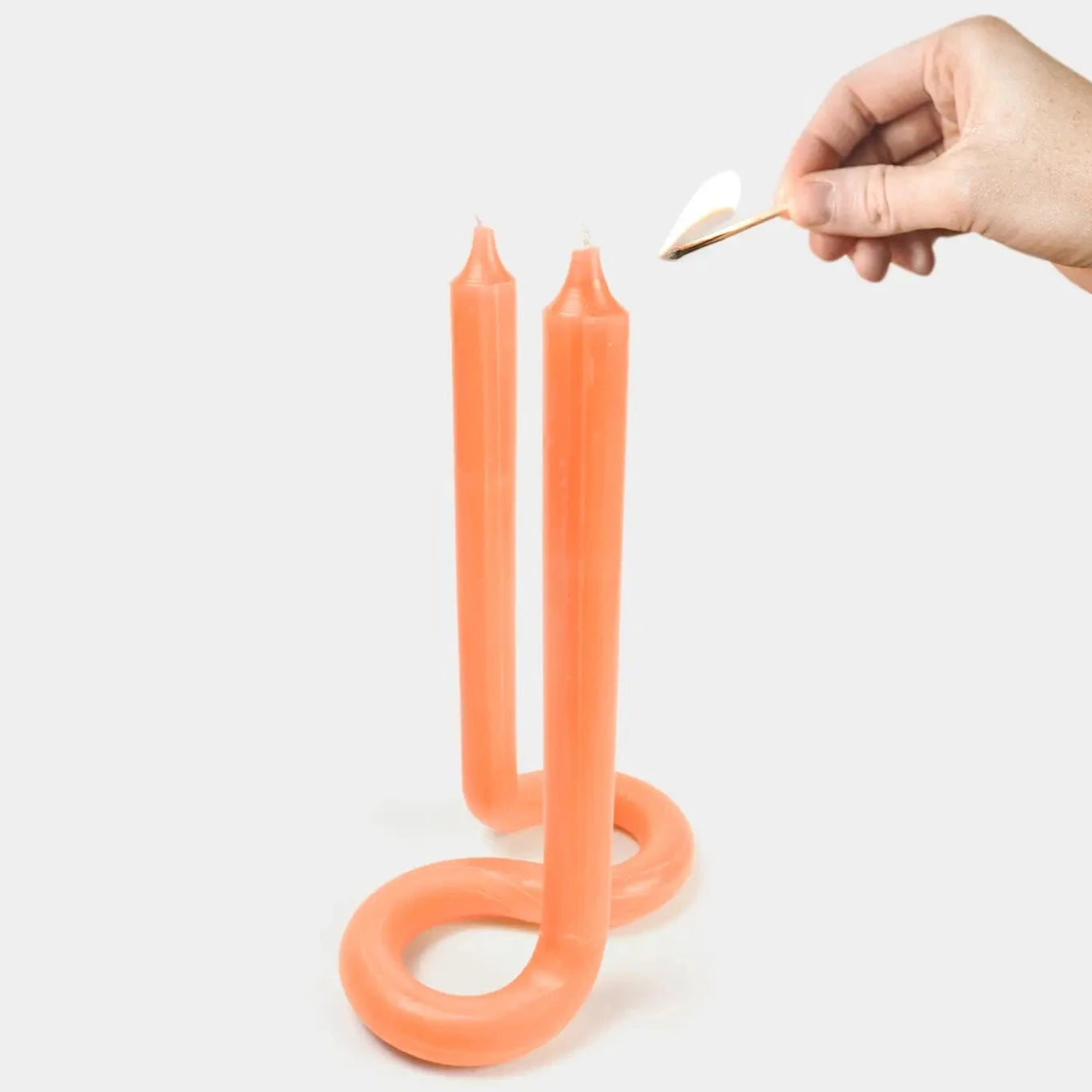 Twist Candle Sticks - Orange