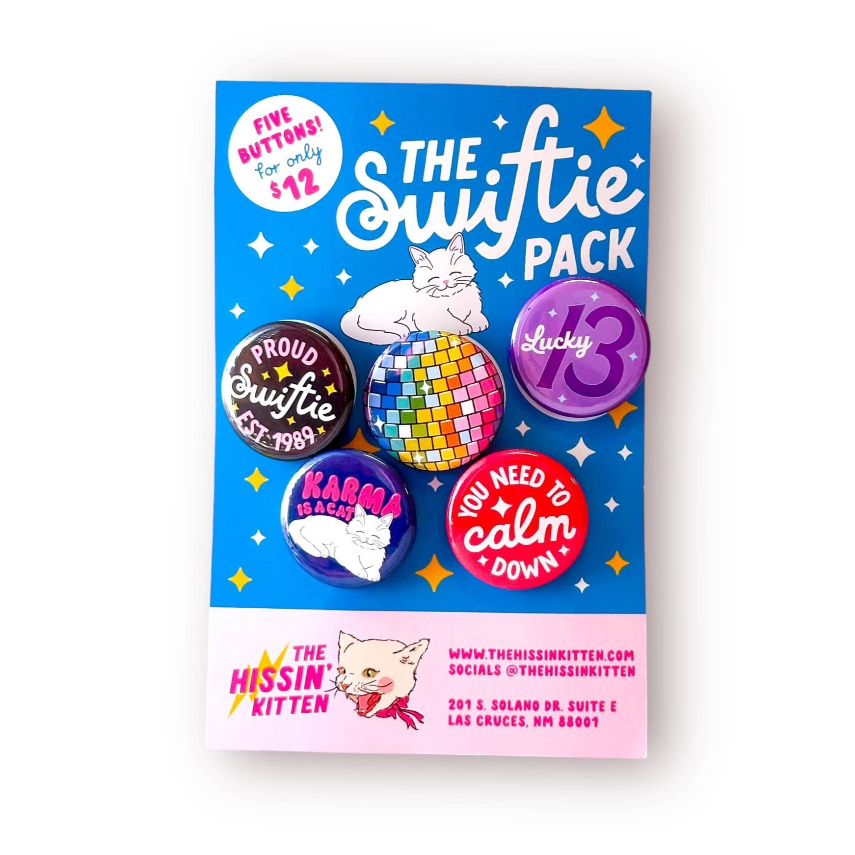 The Swiftie Pack- Pin Back Buttons