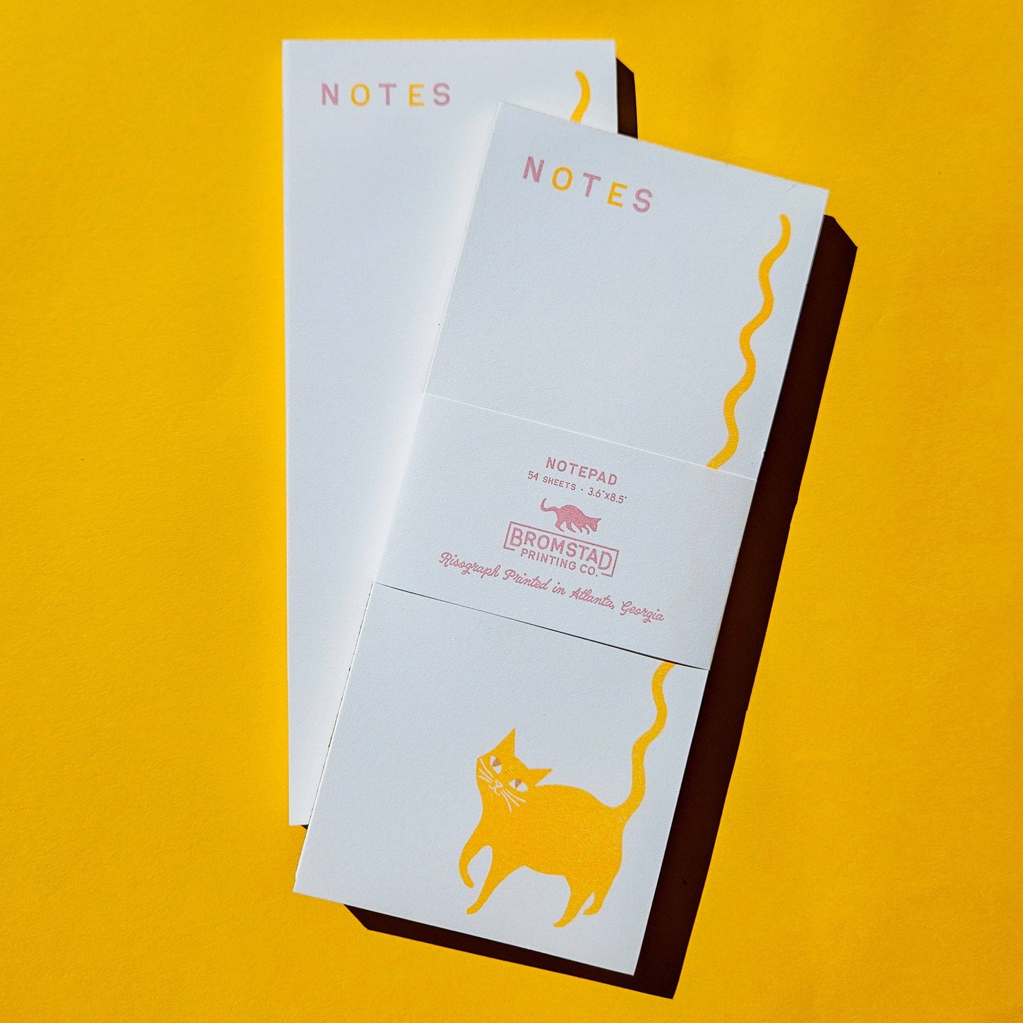 Squiggle Tail Cat Notepad