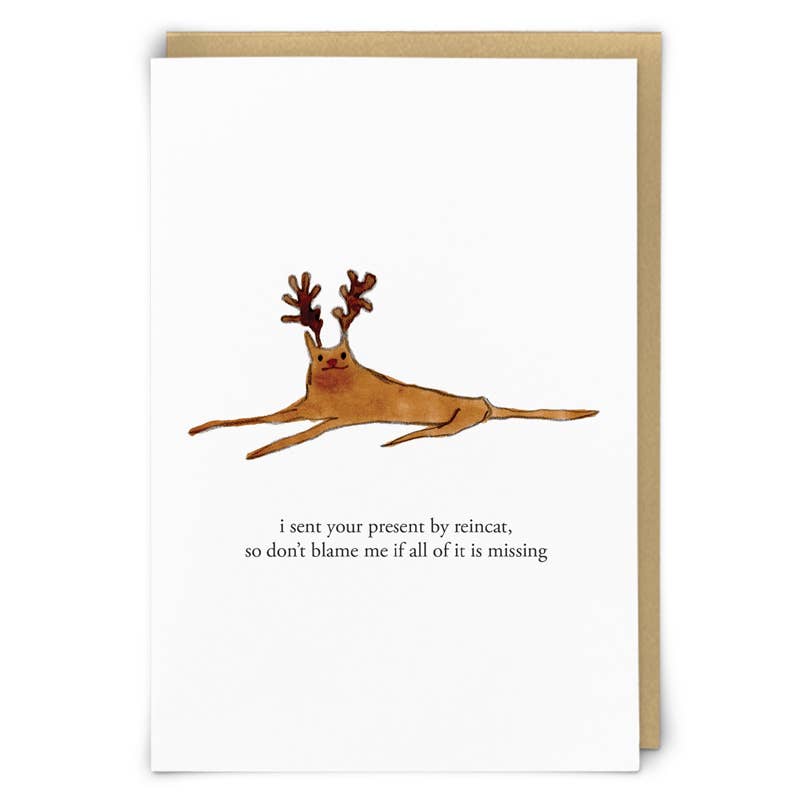 Holiday Reincat Greeting Card