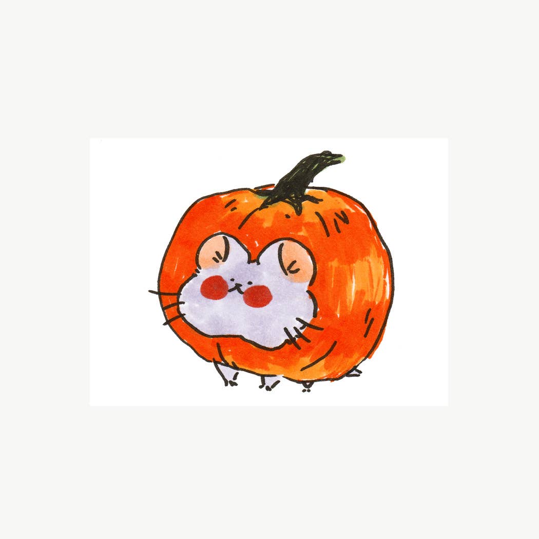 Mini Art Print - "Pumpkin Ham"