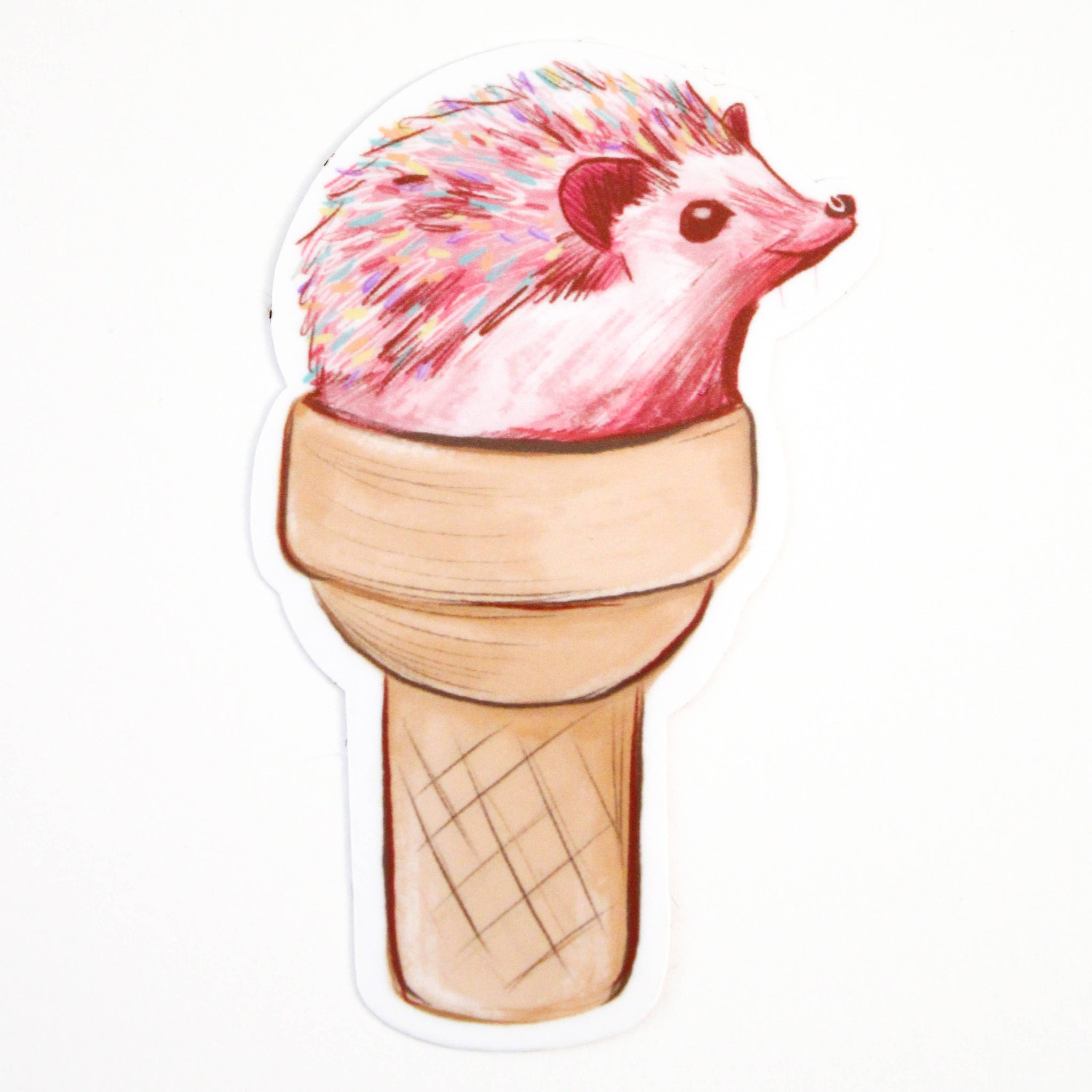 Sweet and Spicy Hedgehog Vinyl Sticker