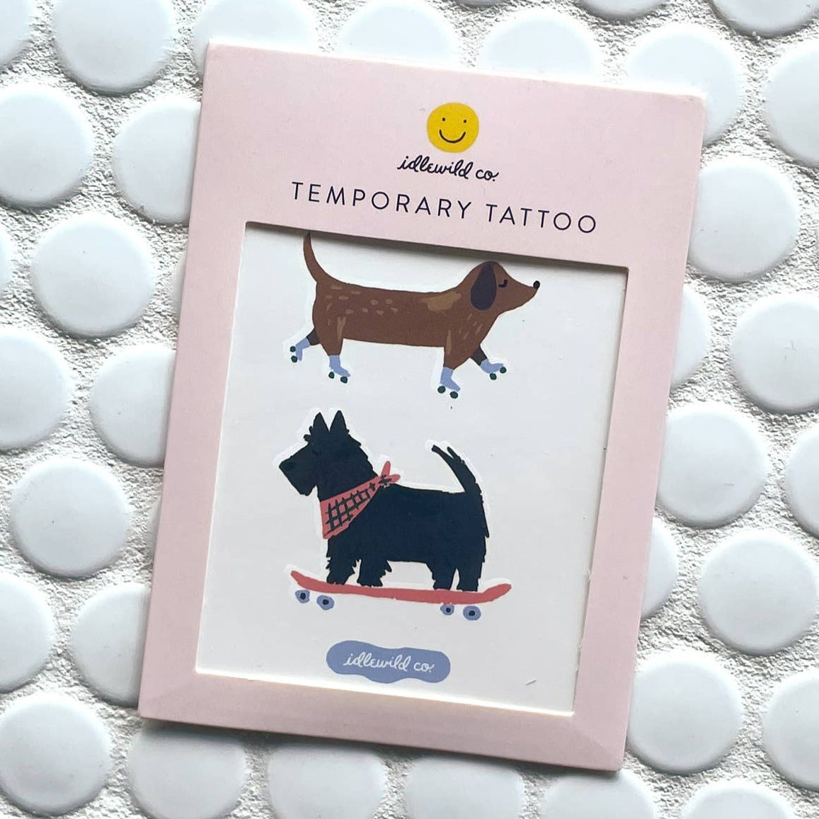 Skating Dogs Temporary Tattoo Pack