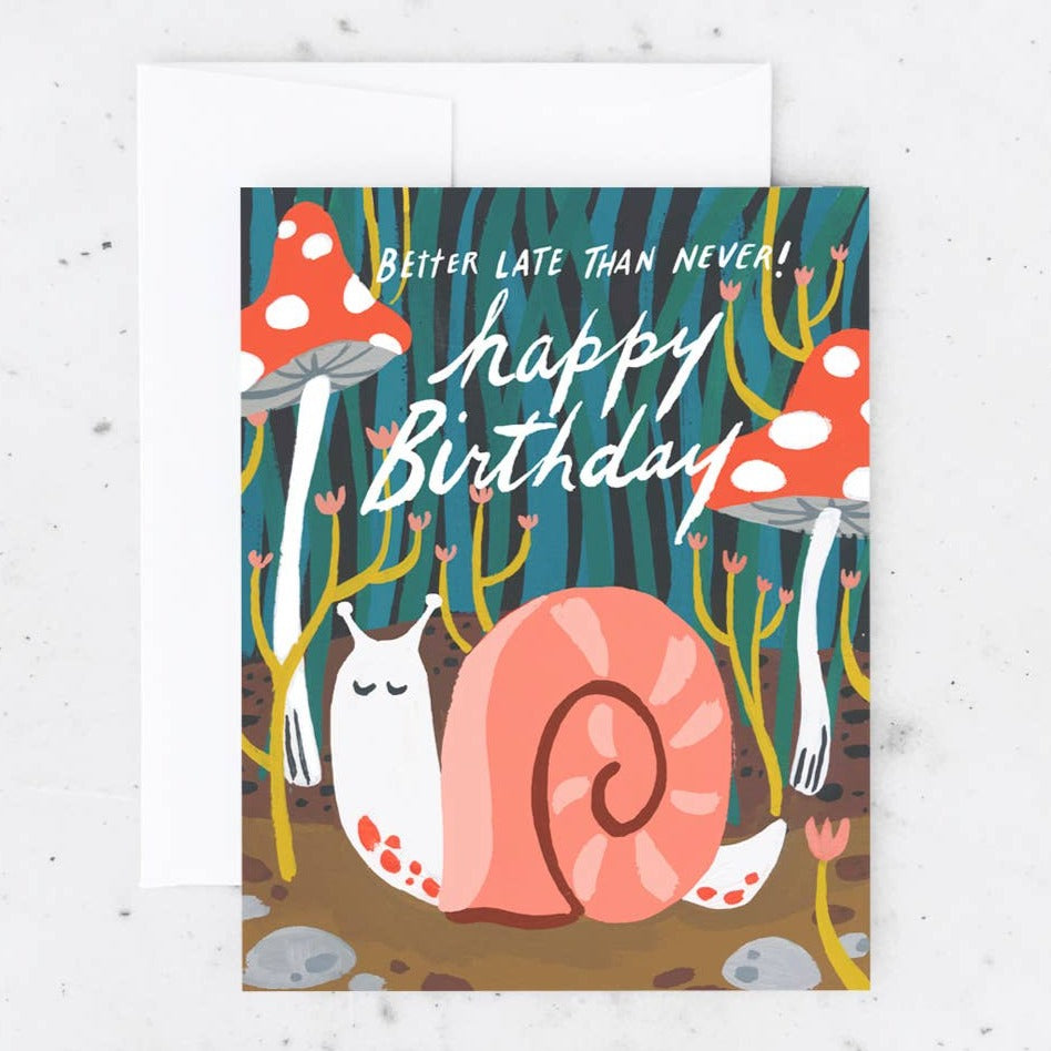 Belated Snail Card