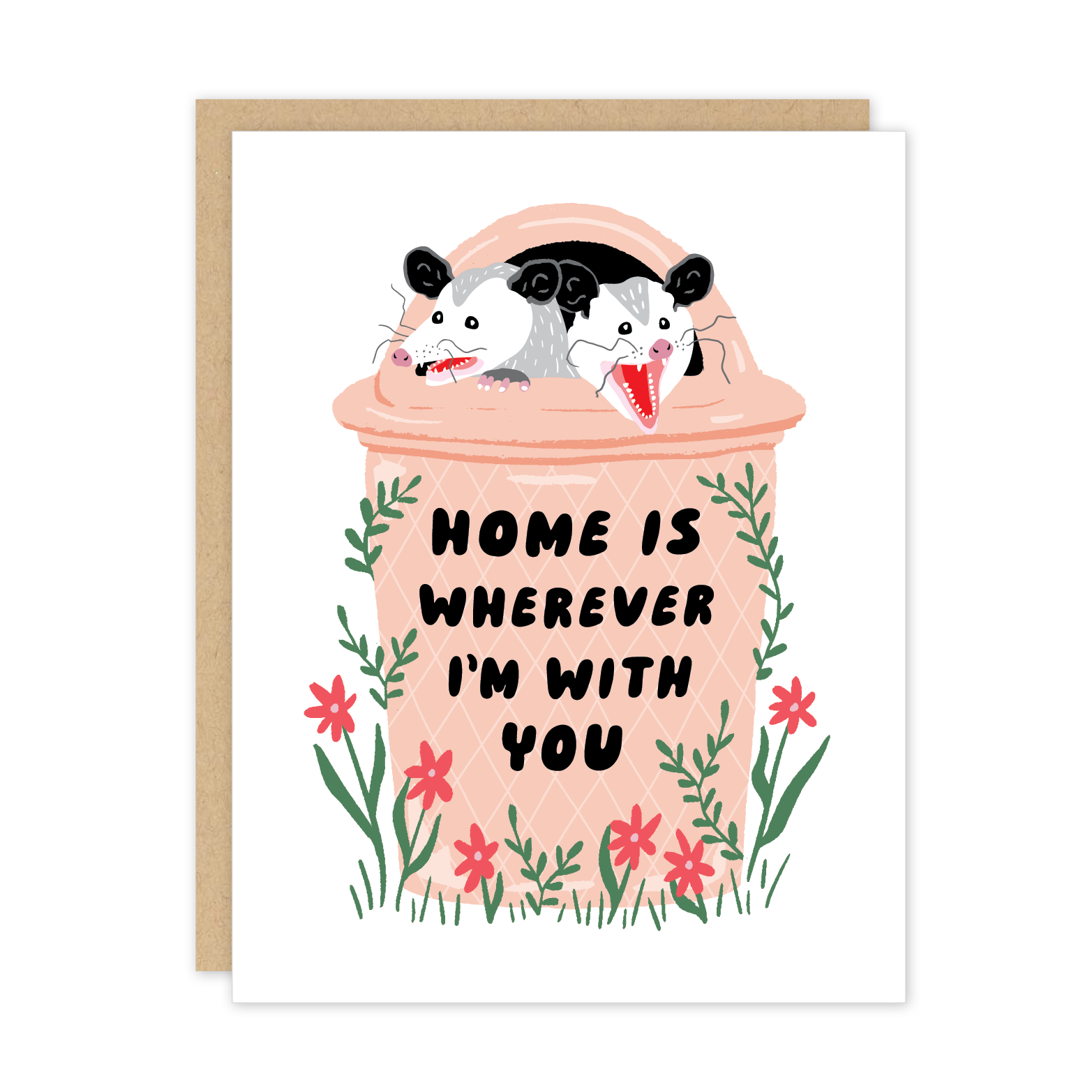 Possum Home is With You Card