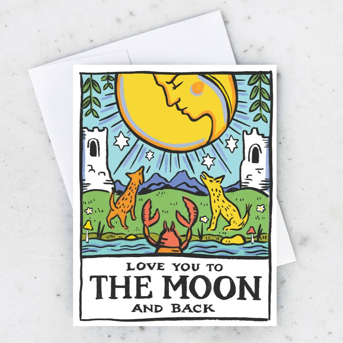 Tarot Moon Card