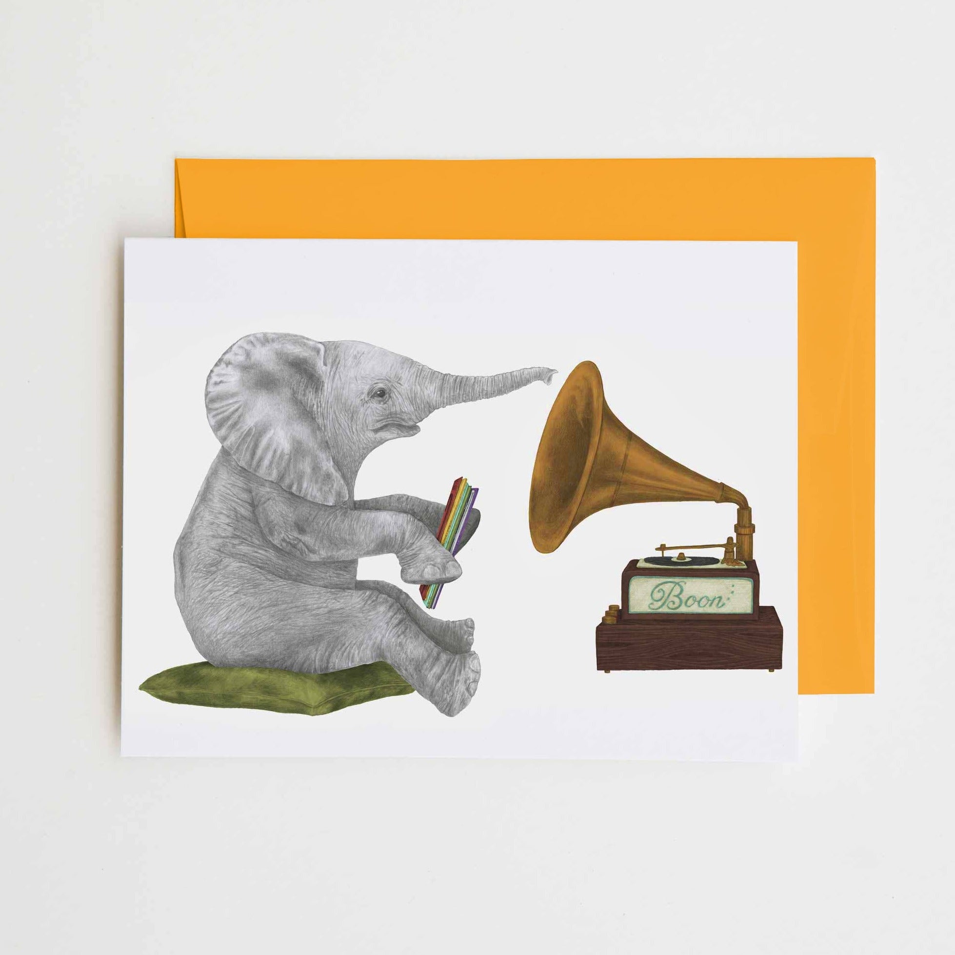 Newton Chapel African Elephant Note Card