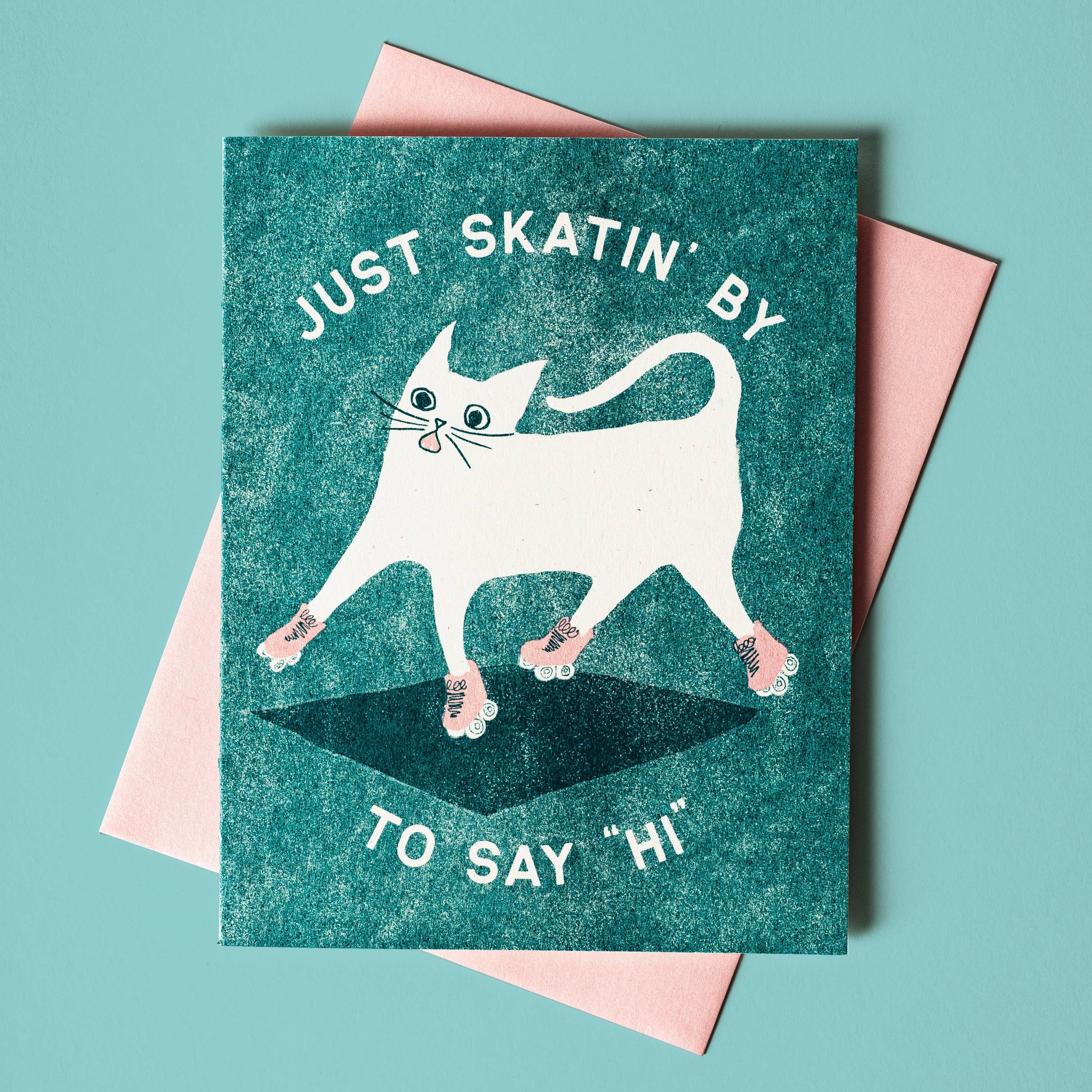Just Skatin' By Greeting Card
