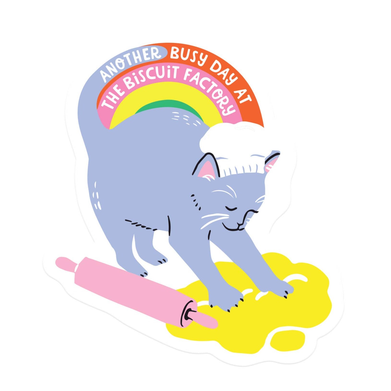 Biscuit Factory Kitty Vinyl Sticker
