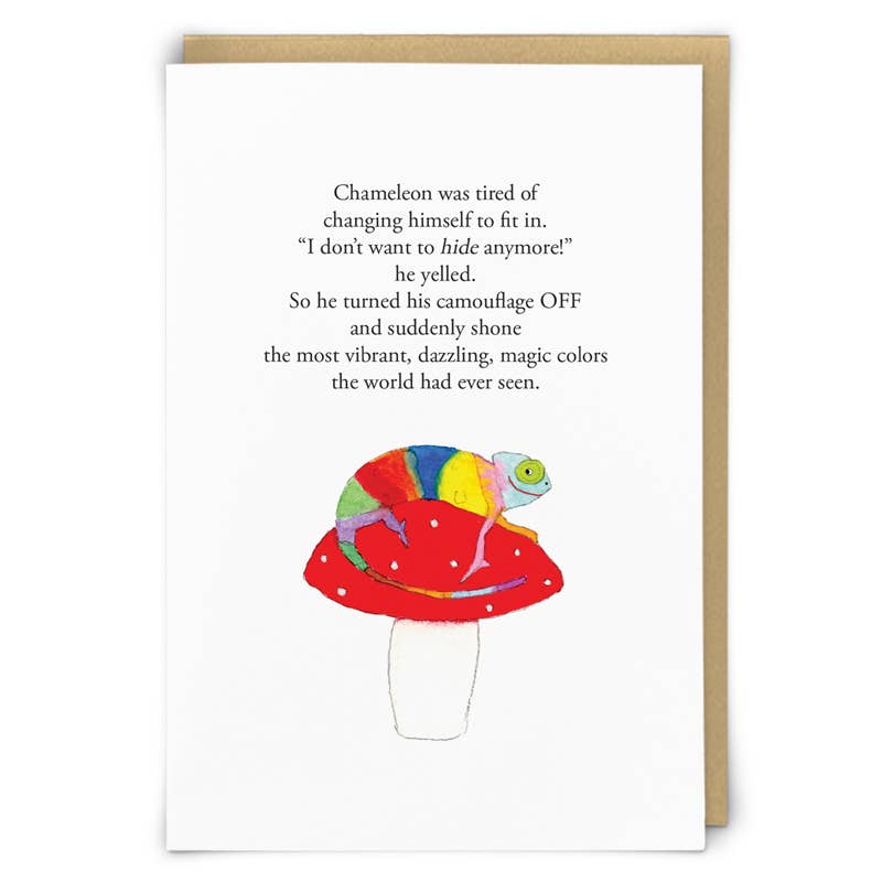 Chameleon Greeting Card