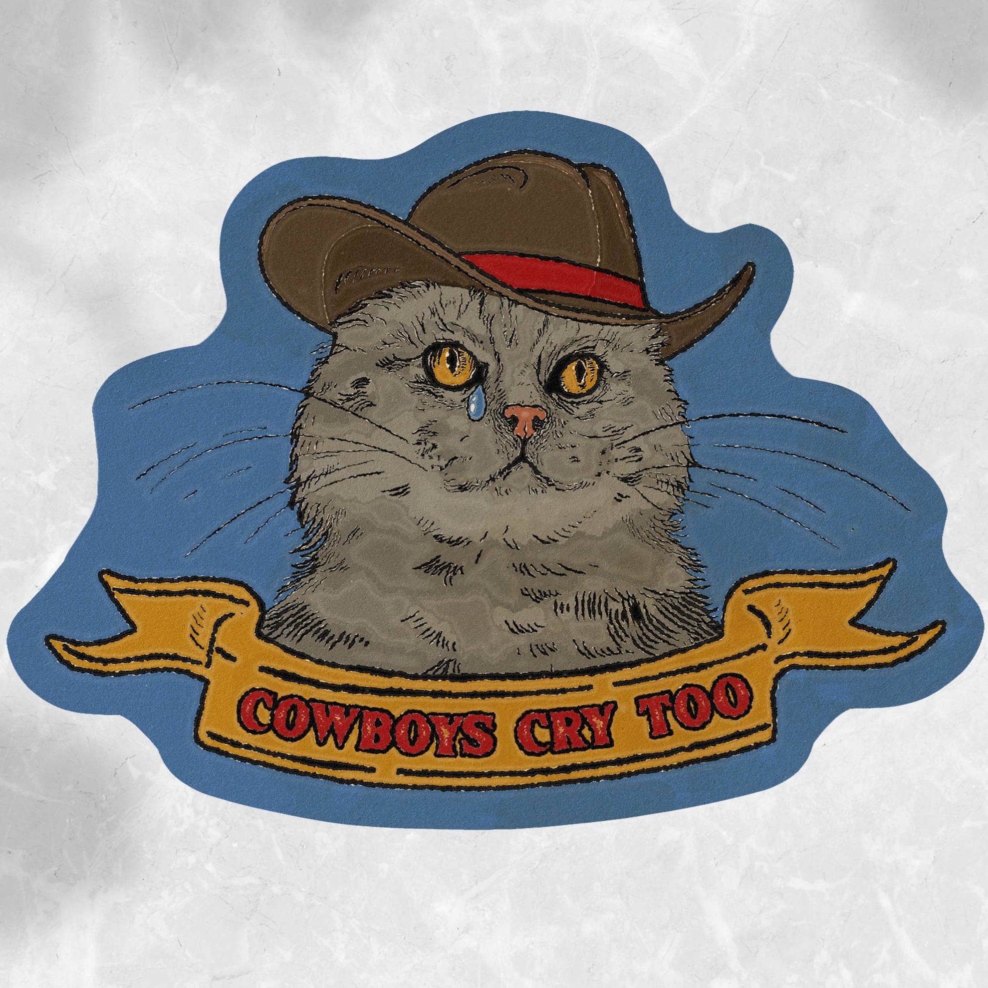 Kitty Cowboy Sticker