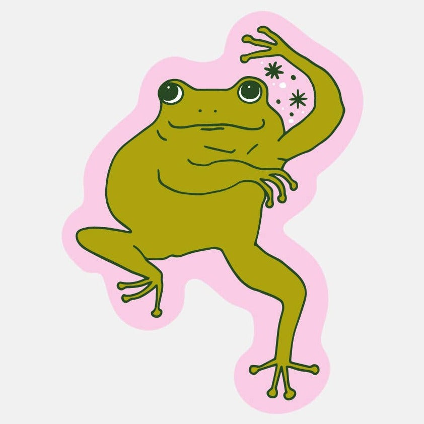 Dancing Frog Sticker